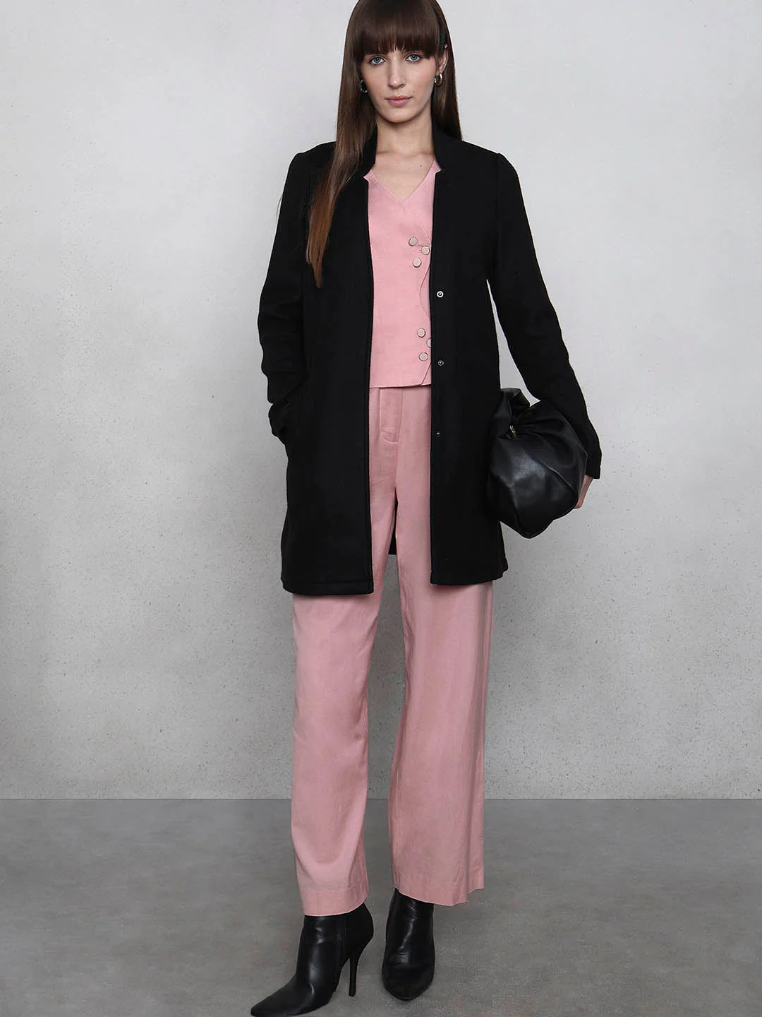 Brushed Longline Coat