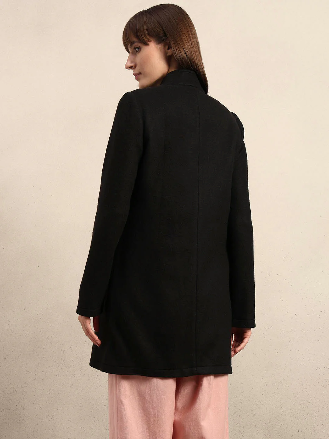 Brushed Longline Coat - Image 4