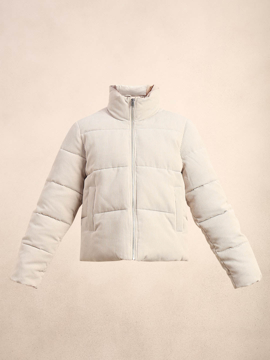 Corduroy Puffer Short Jacket - Image 7