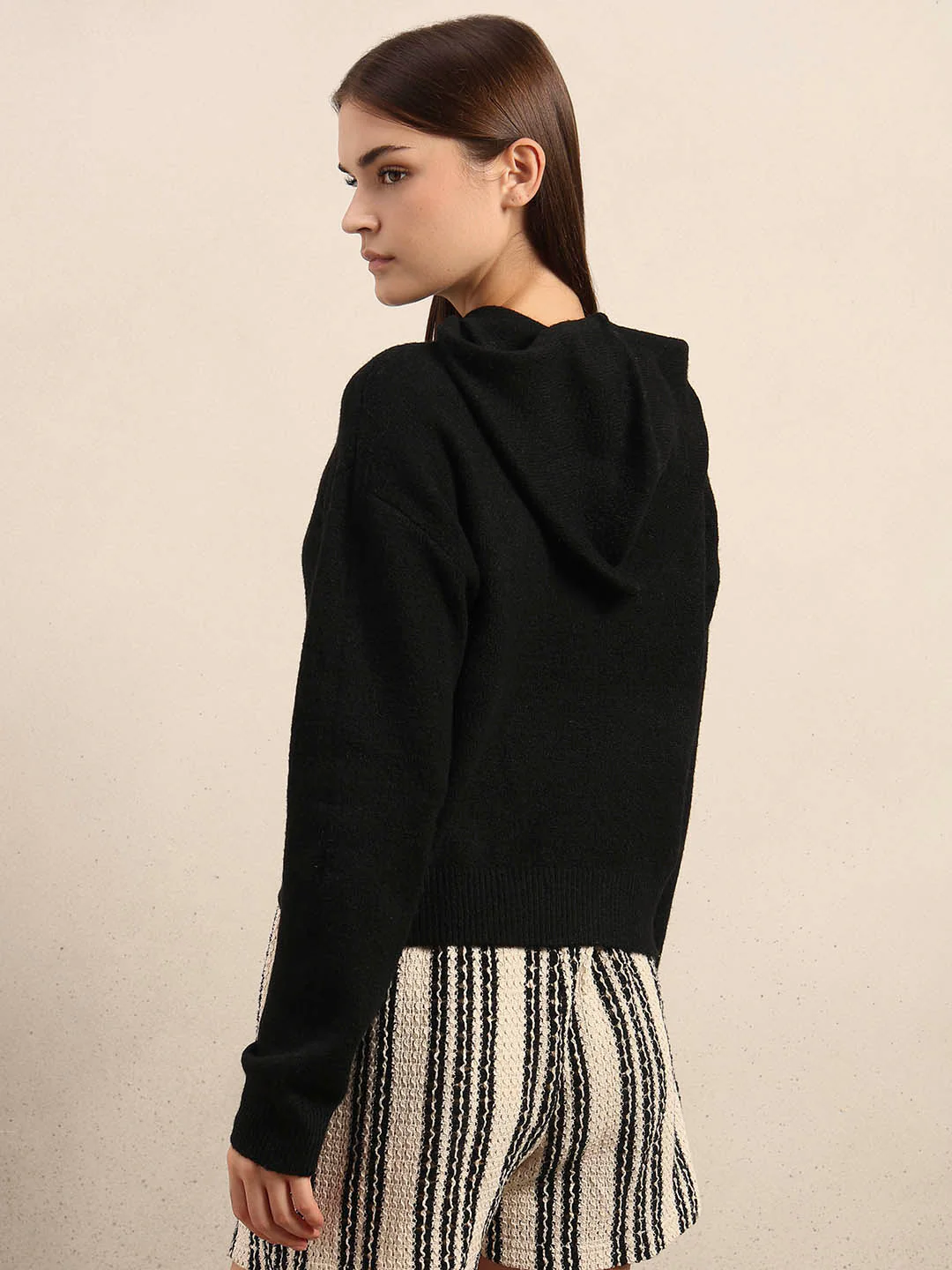 Black Hooded Pullover - Image 4