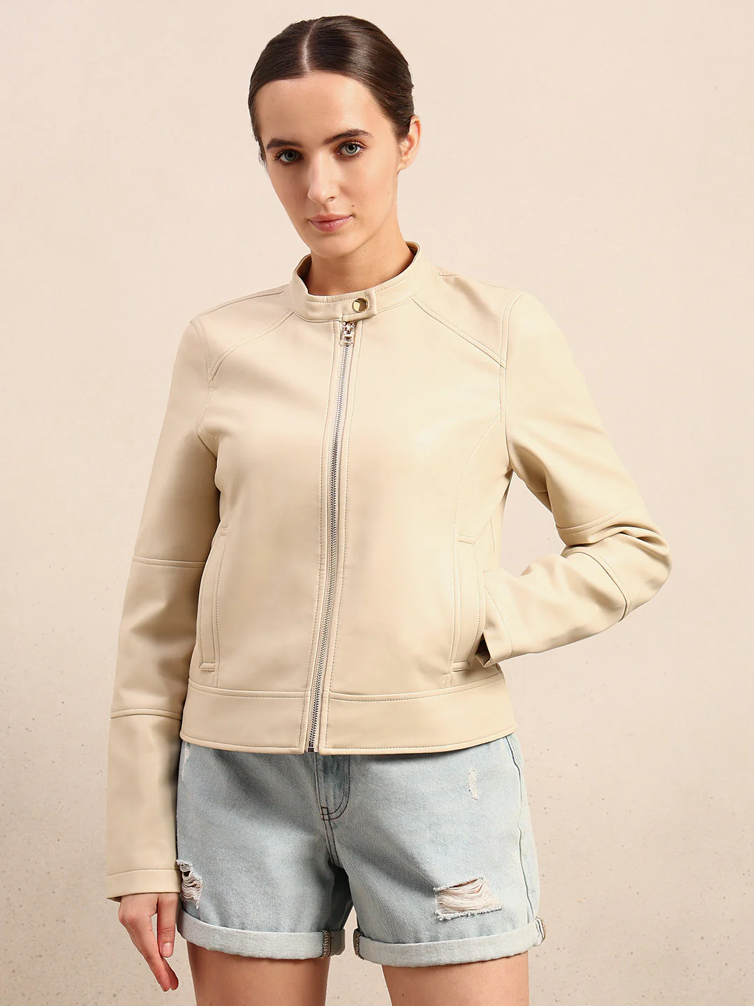 Structured High Neck Jacket - Image 2