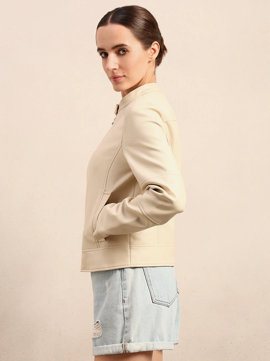 Structured High Neck Jacket - Image 3