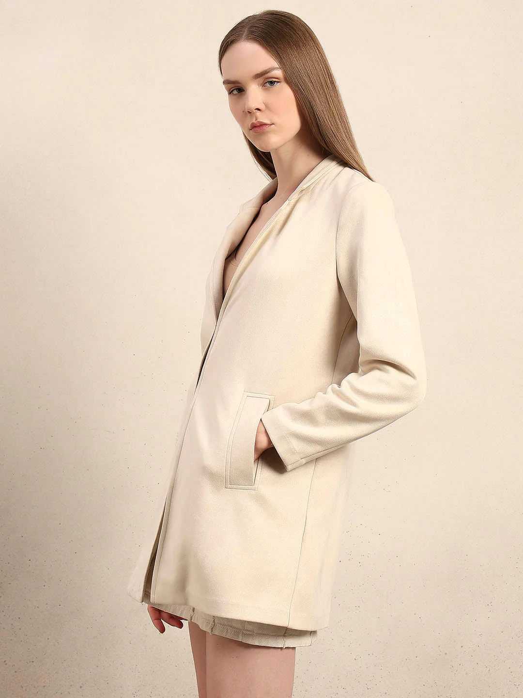 Long V-Neck Jacket - Image 3