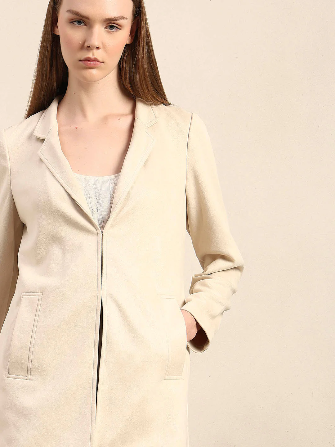 Long V-Neck Jacket - Image 6