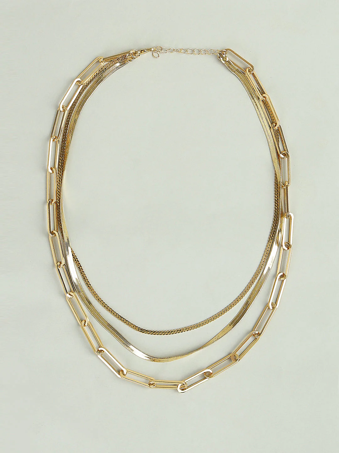 Golden Layered Necklace - Image 2