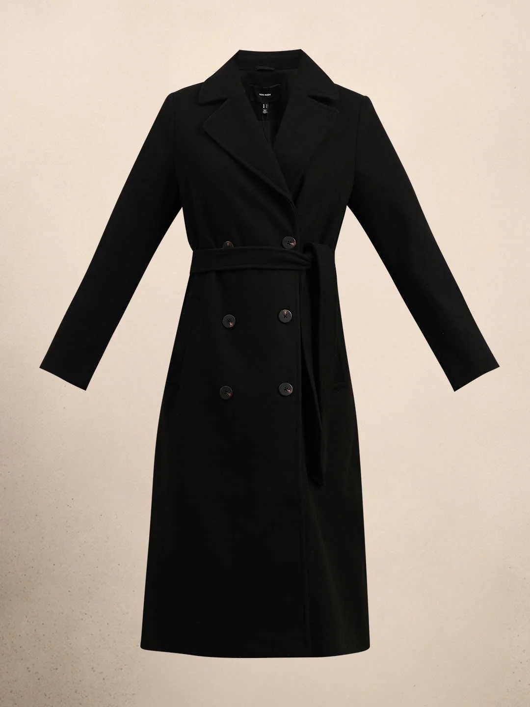 Black Longline Trench Coat - Image 7