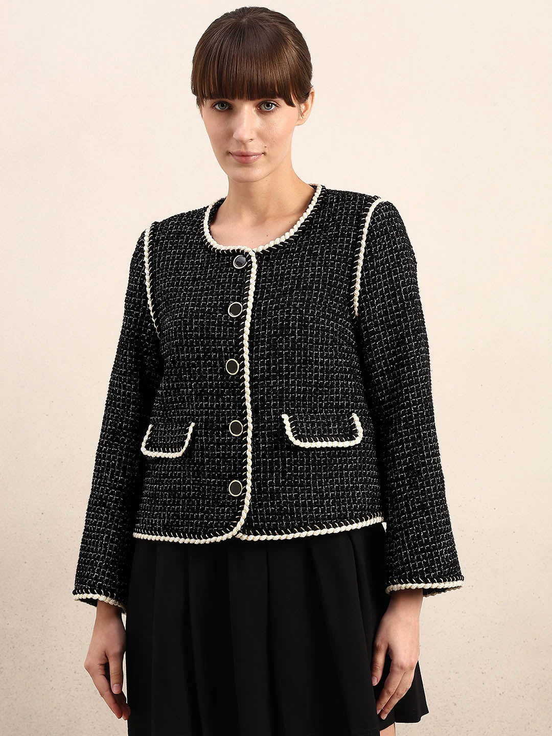 Black Tweed Jacket - Image 2