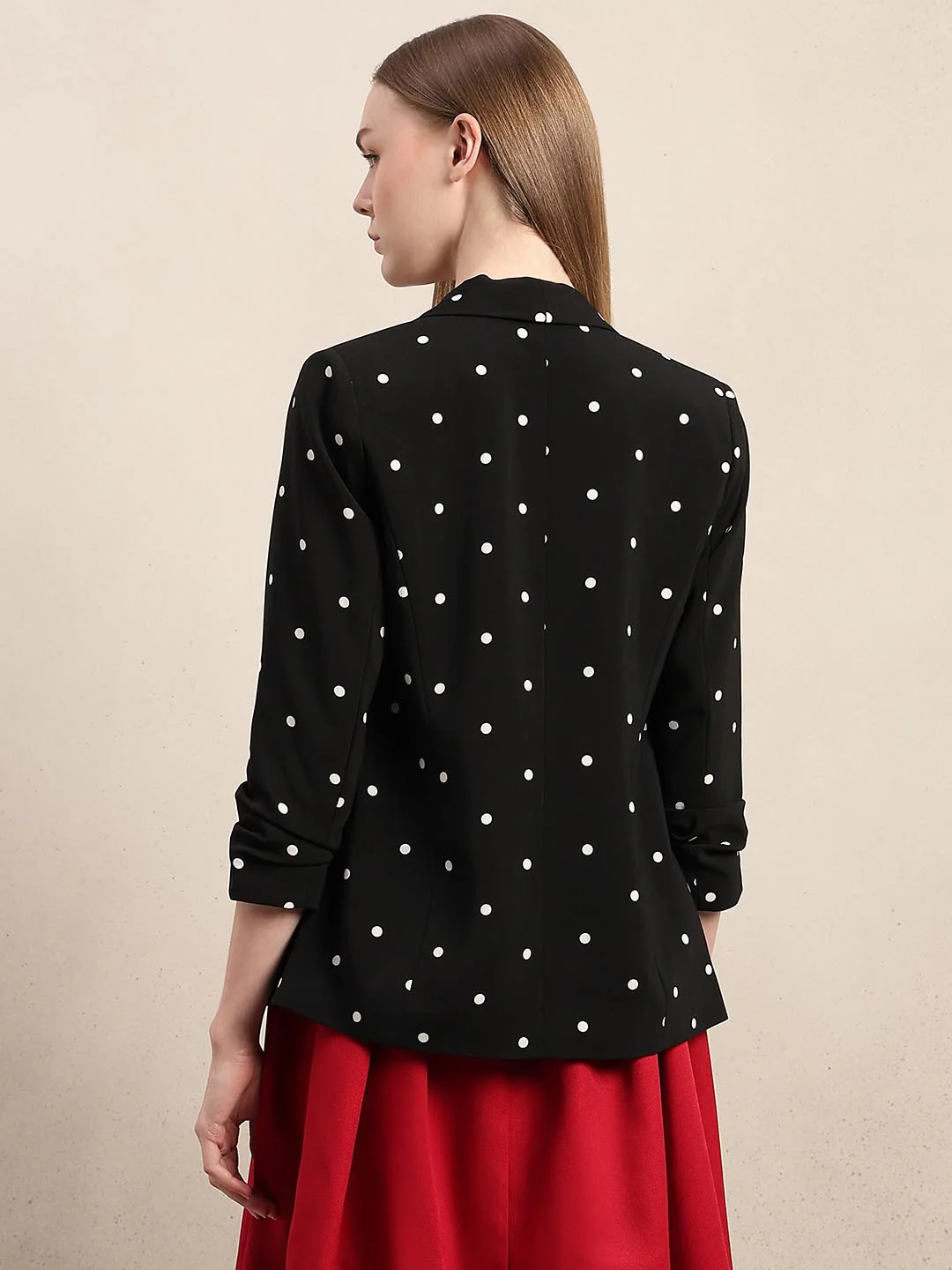 Black Polka Dot Blazer - Image 4