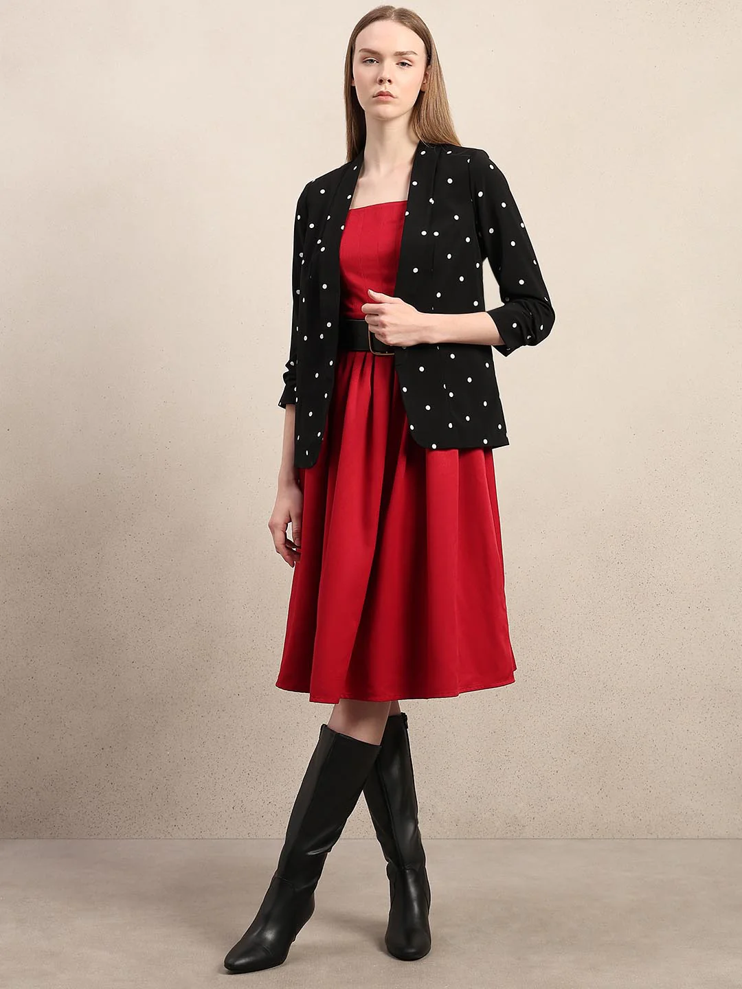 Black Polka Dot Blazer - Image 5