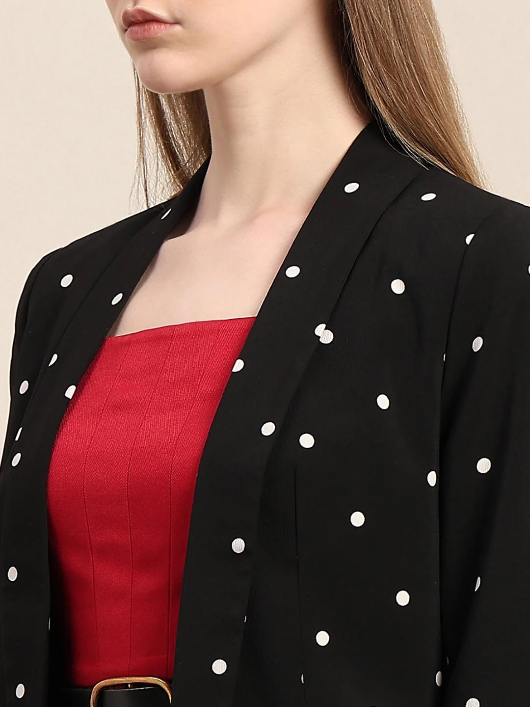 Black Polka Dot Blazer - Image 8