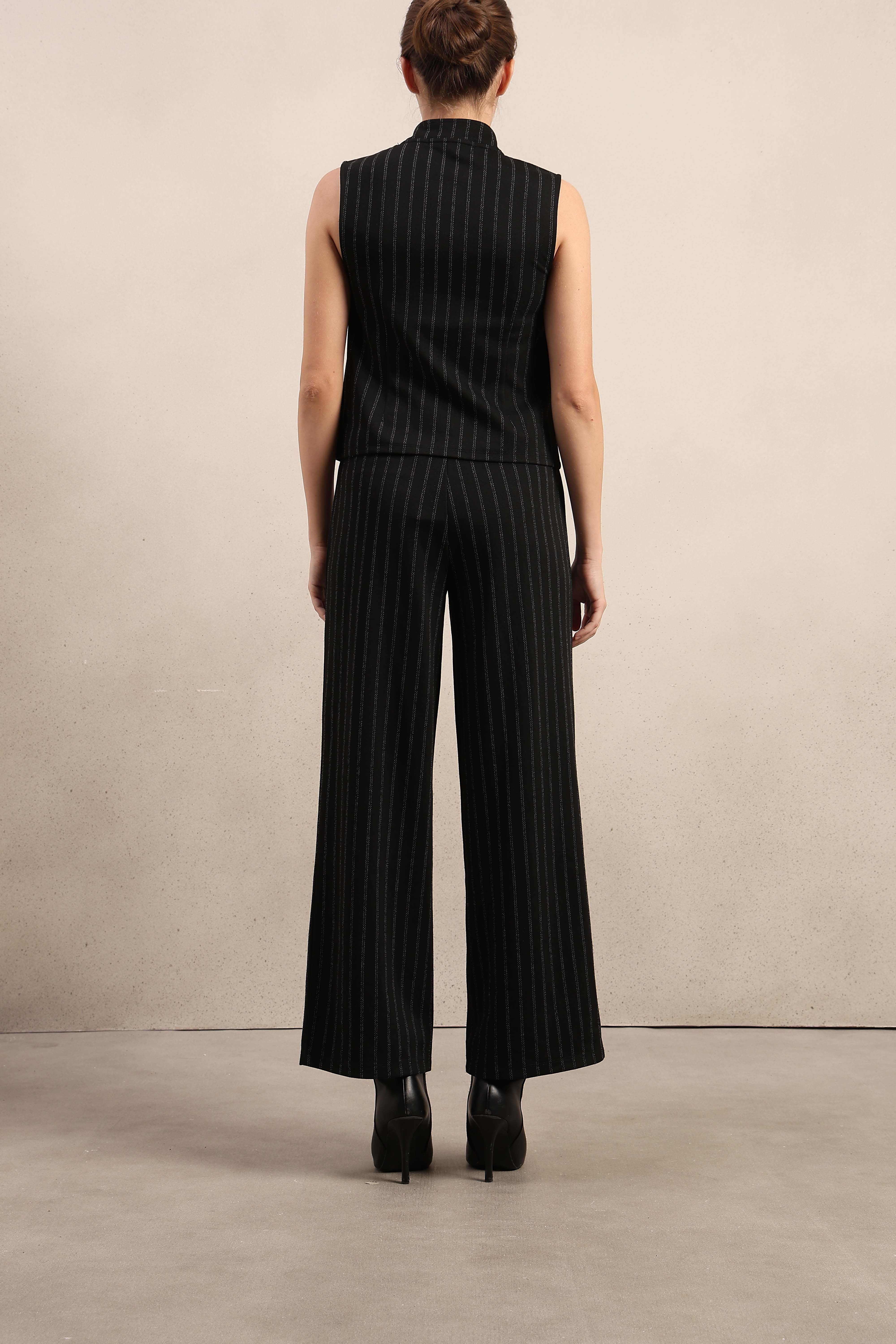 High Rise Pinstripe Pants - Image 10