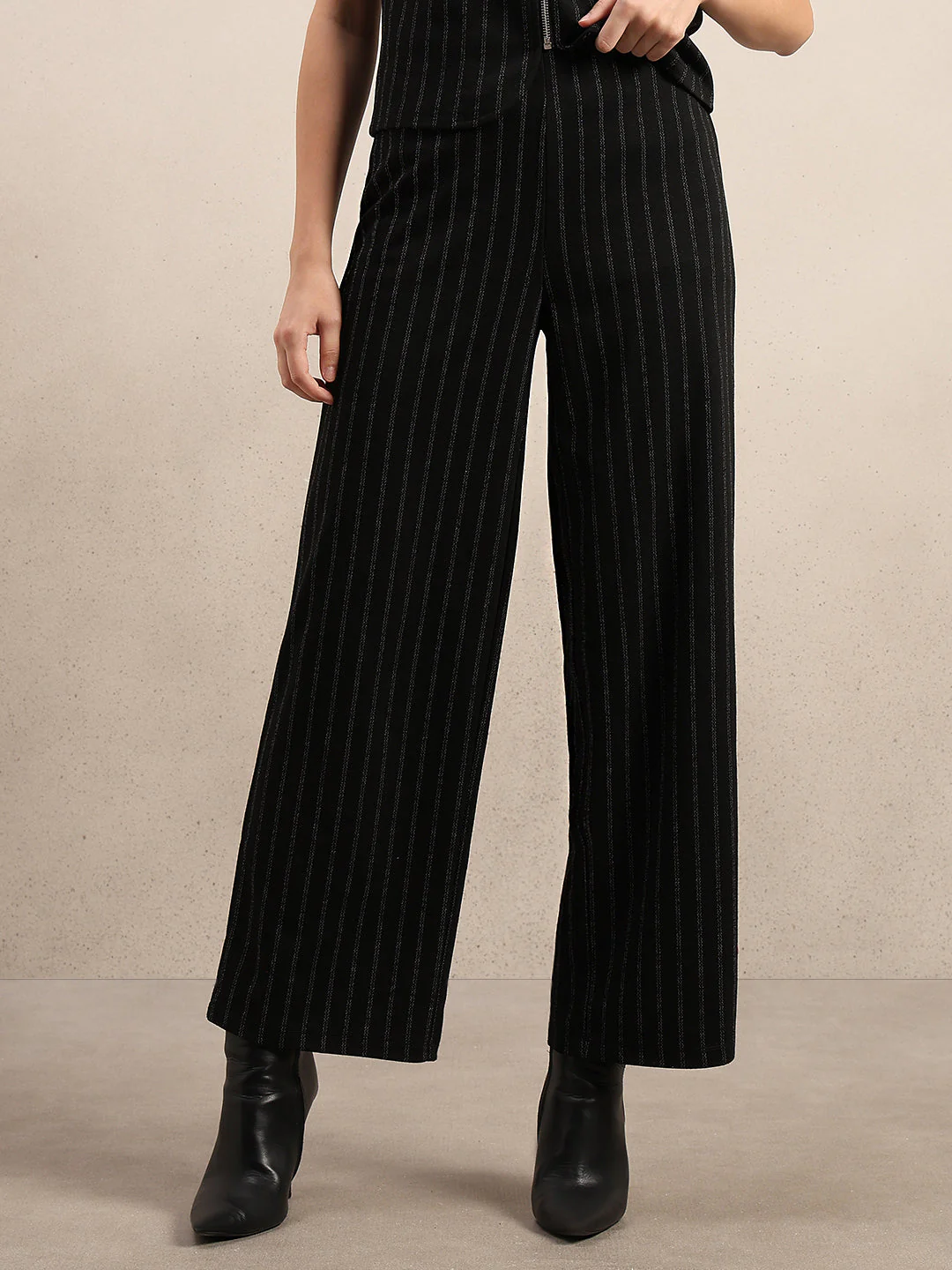 High Rise Pinstripe Pants - Image 2