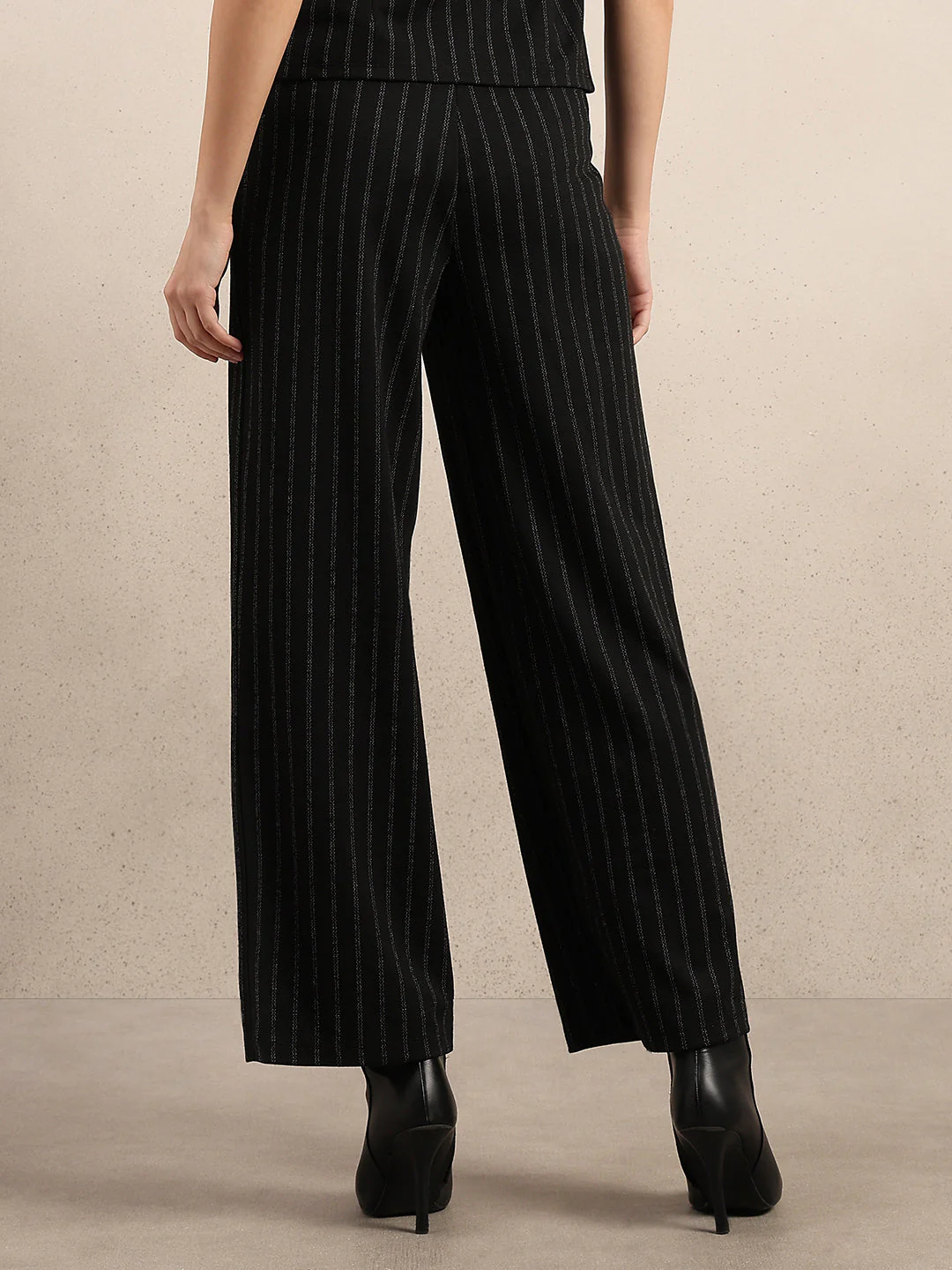 High Rise Pinstripe Pants - Image 4