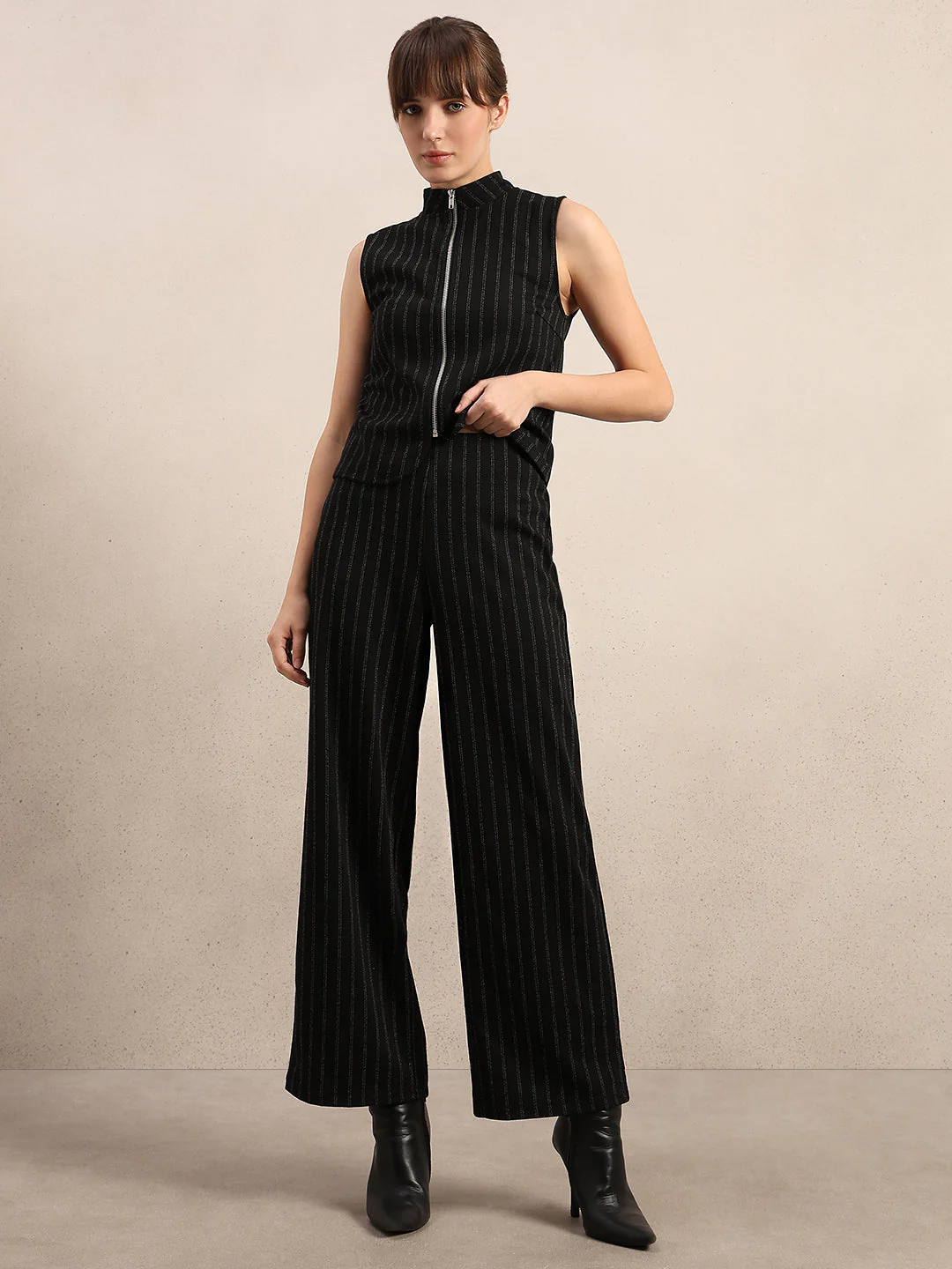 High Rise Pinstripe Pants - Image 5