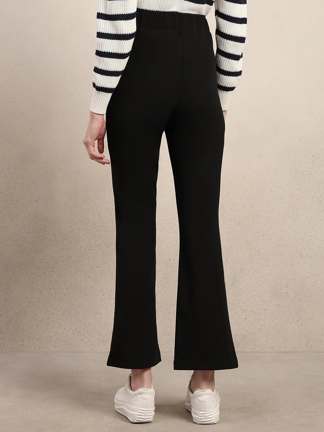Black High Rise Bootcut Pants - Image 4