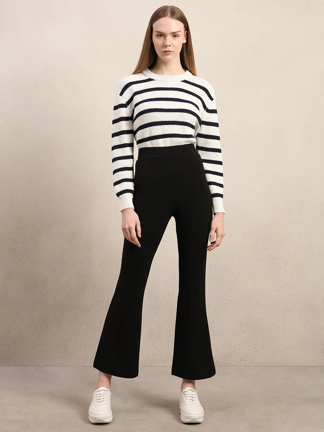 Black High Rise Bootcut Pants - Image 5