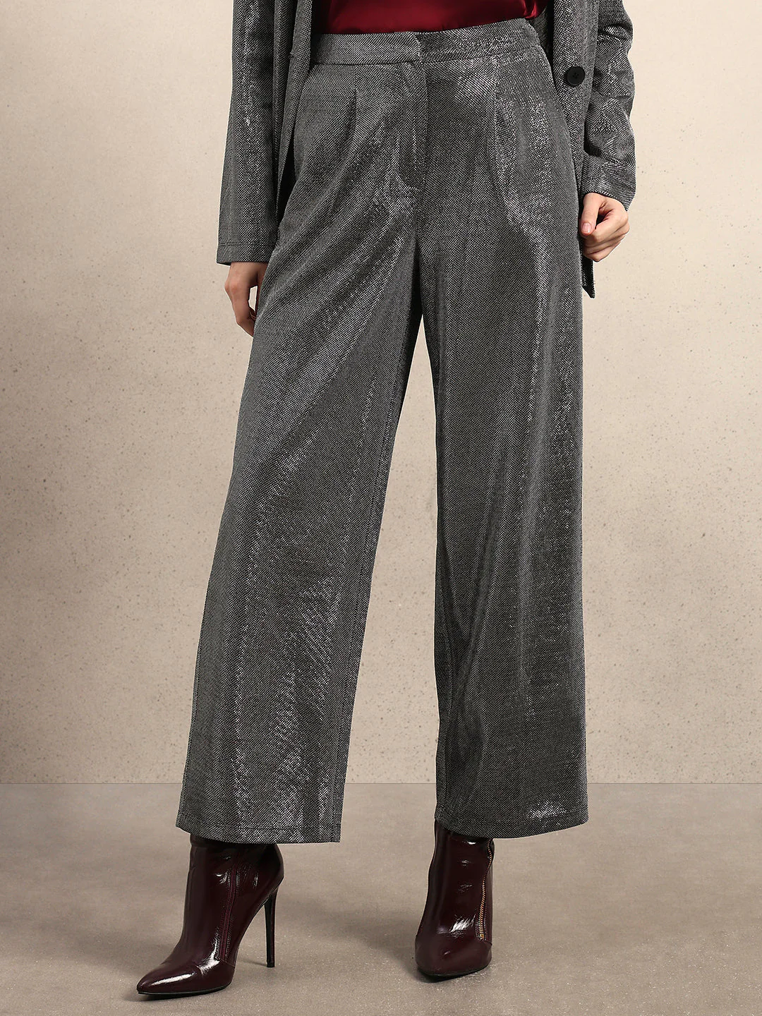 Self-Design Straight Fit Pants - Image 2