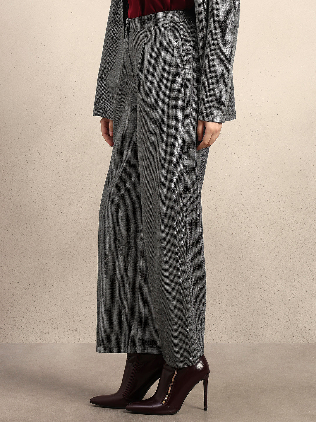 Self-Design Straight Fit Pants - Image 3