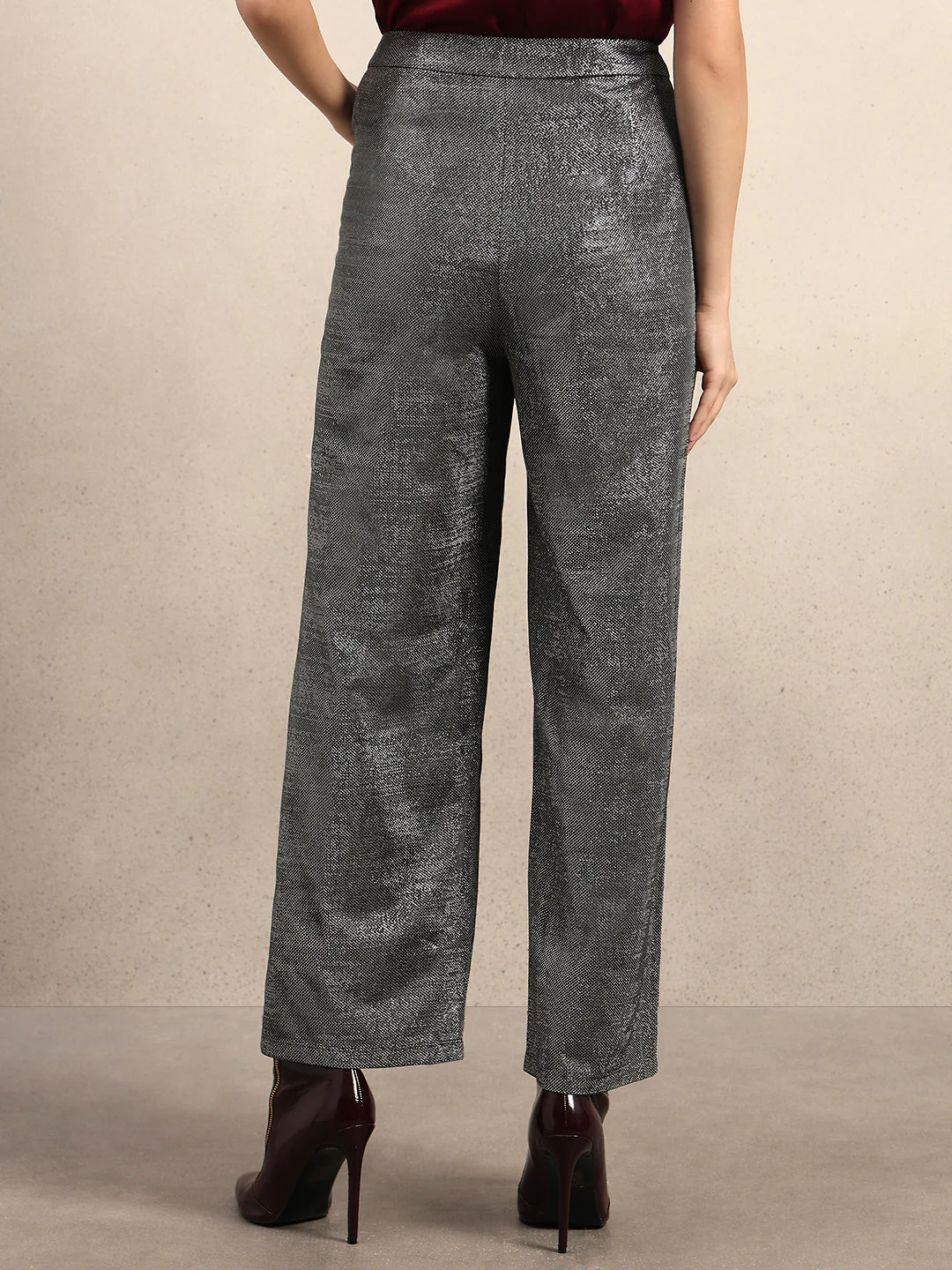 Self-Design Straight Fit Pants - Image 4