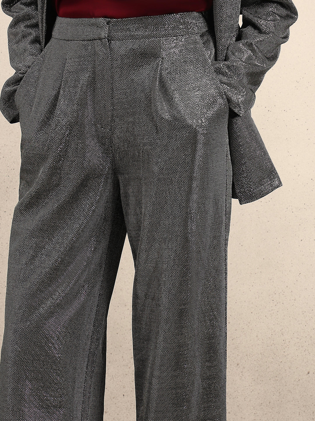 Self-Design Straight Fit Pants - Image 6