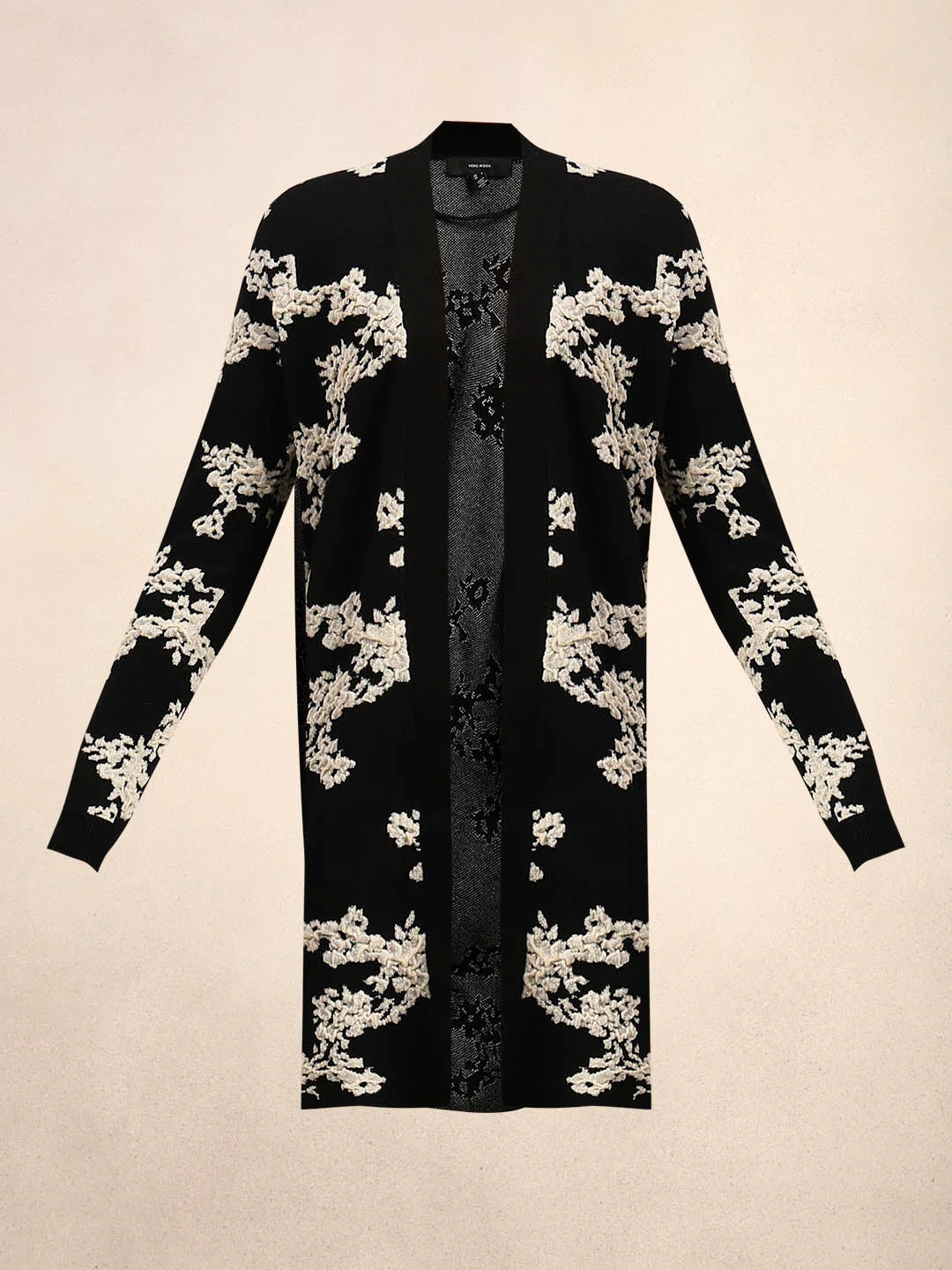 Floral Longline Open Cardigan - Image 7