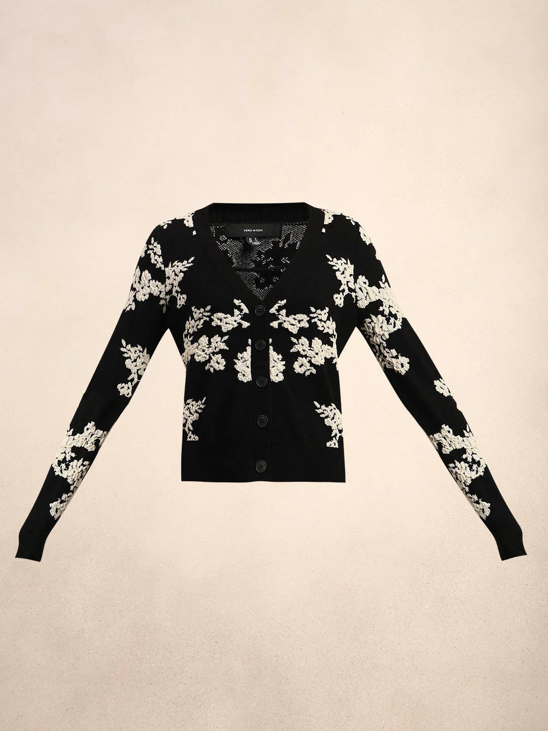 Floral Embroidered Open Cardigan - Image 7