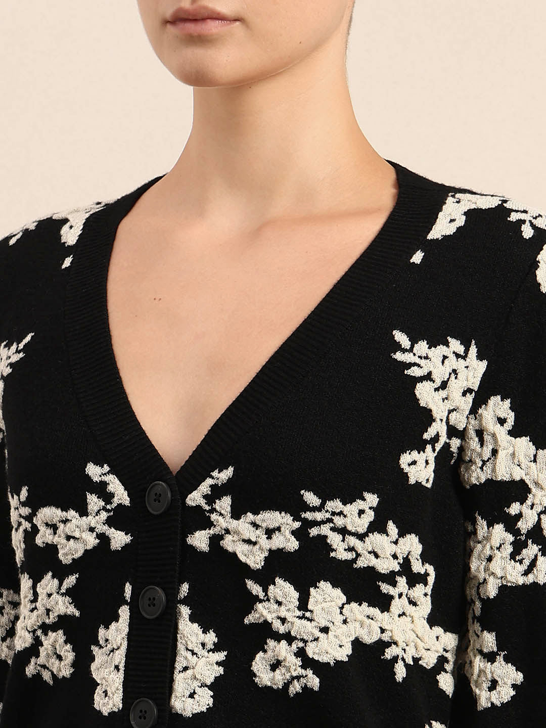 Floral Embroidered Open Cardigan - Image 8