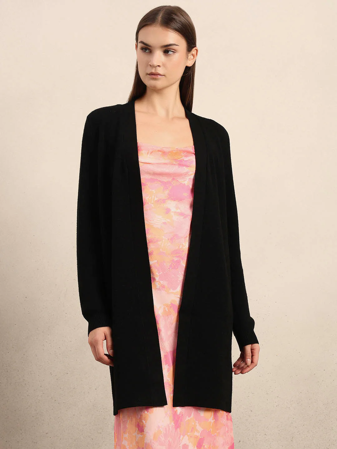 Long Front Open Cardigan - Image 2