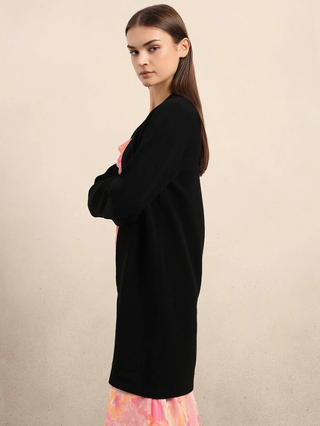 Long Front Open Cardigan - Image 3