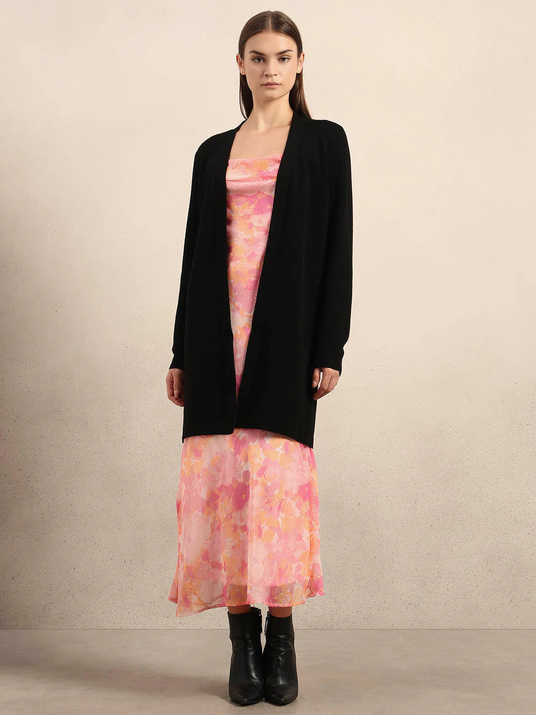 Long Front Open Cardigan - Image 5
