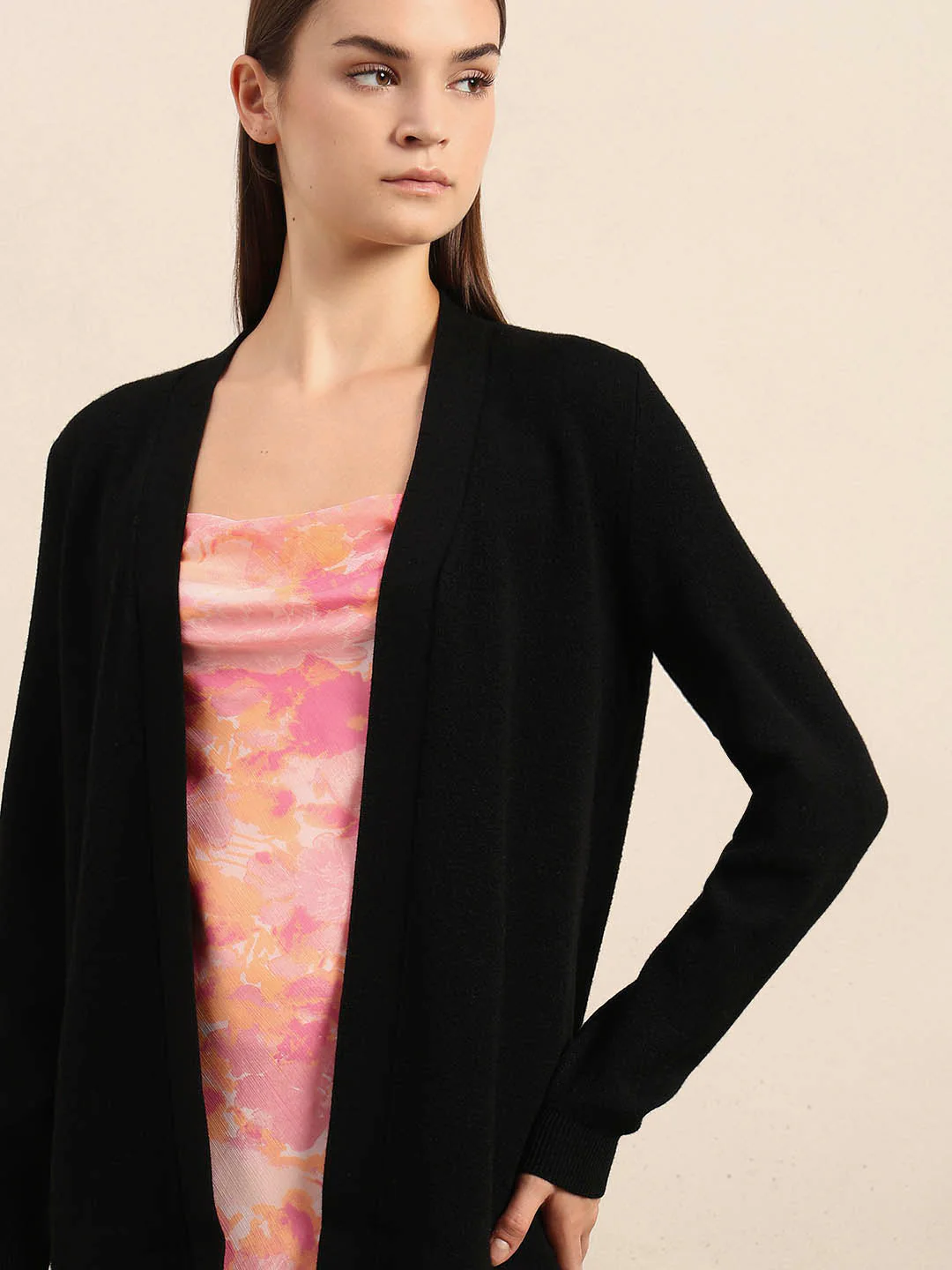Long Front Open Cardigan - Image 6