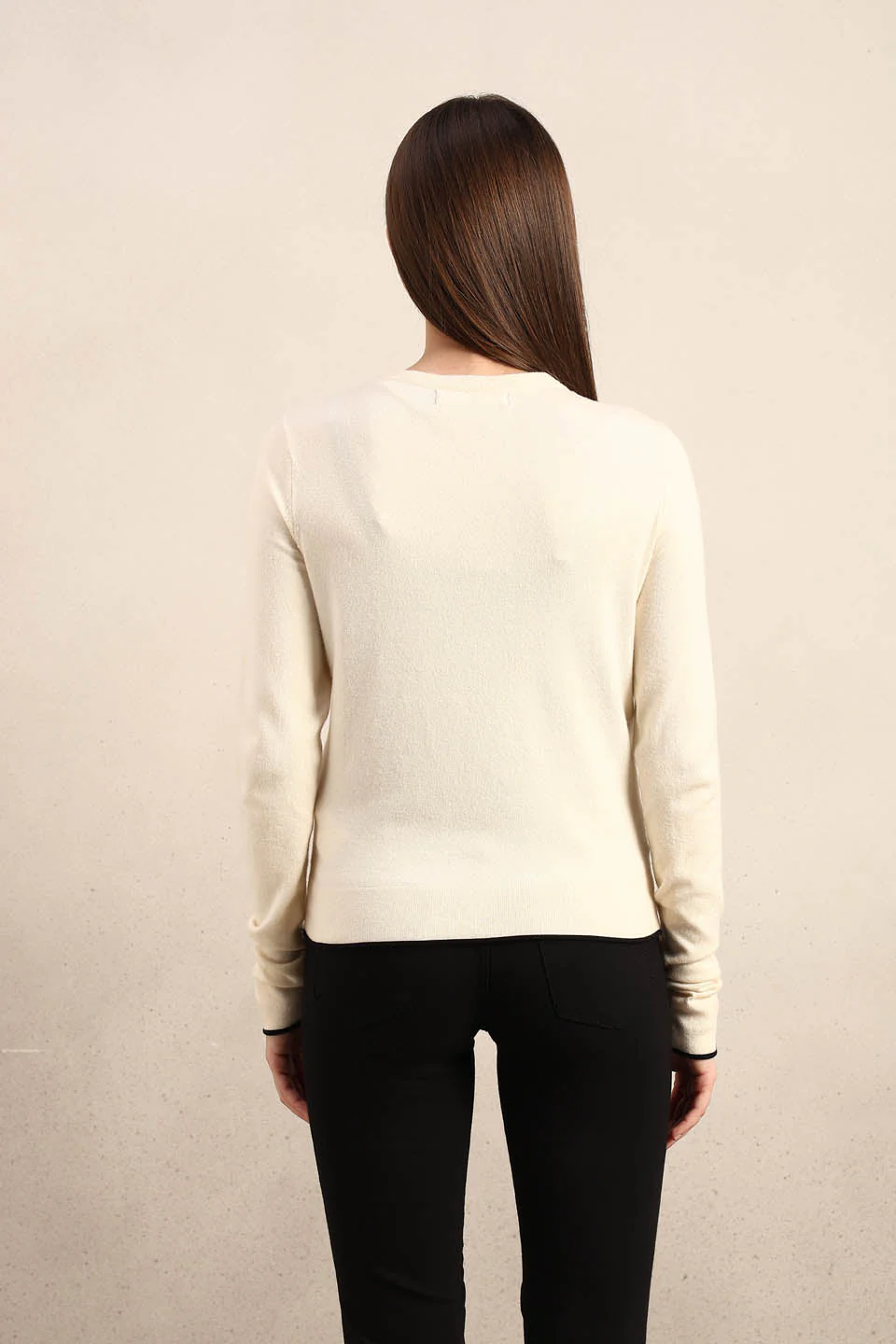 Cream Crochet Knit Cardigan - Image 10