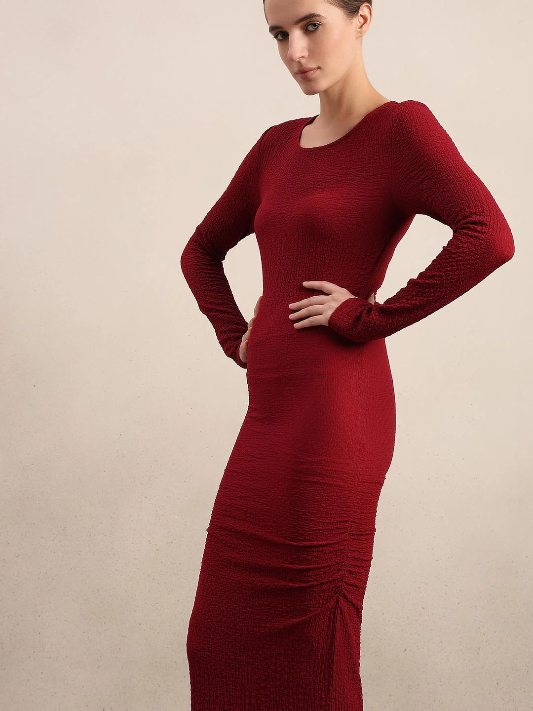 Red Bodycon Dress - Image 5