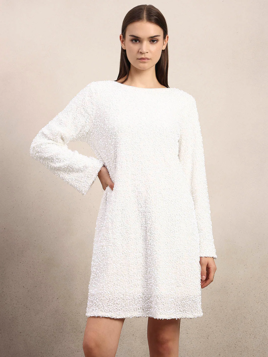 Textured Mini Dress - Image 2