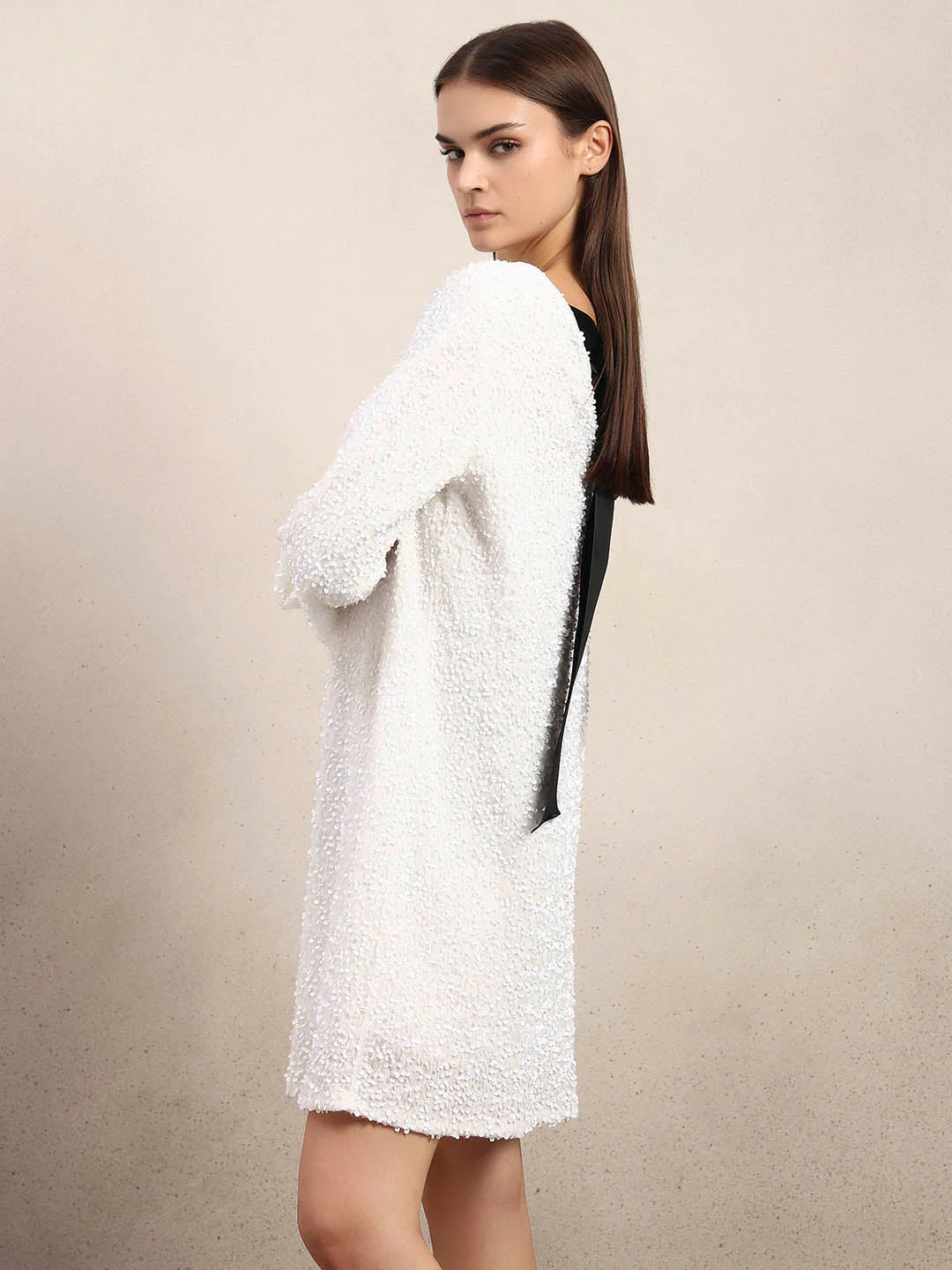 Textured Mini Dress - Image 3