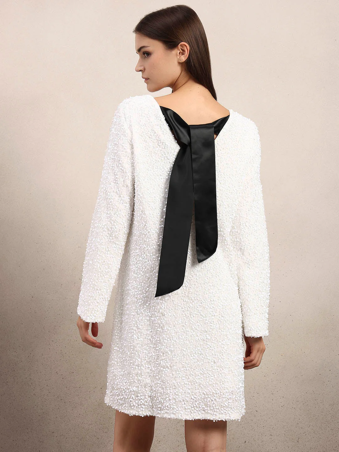 Textured Mini Dress - Image 4