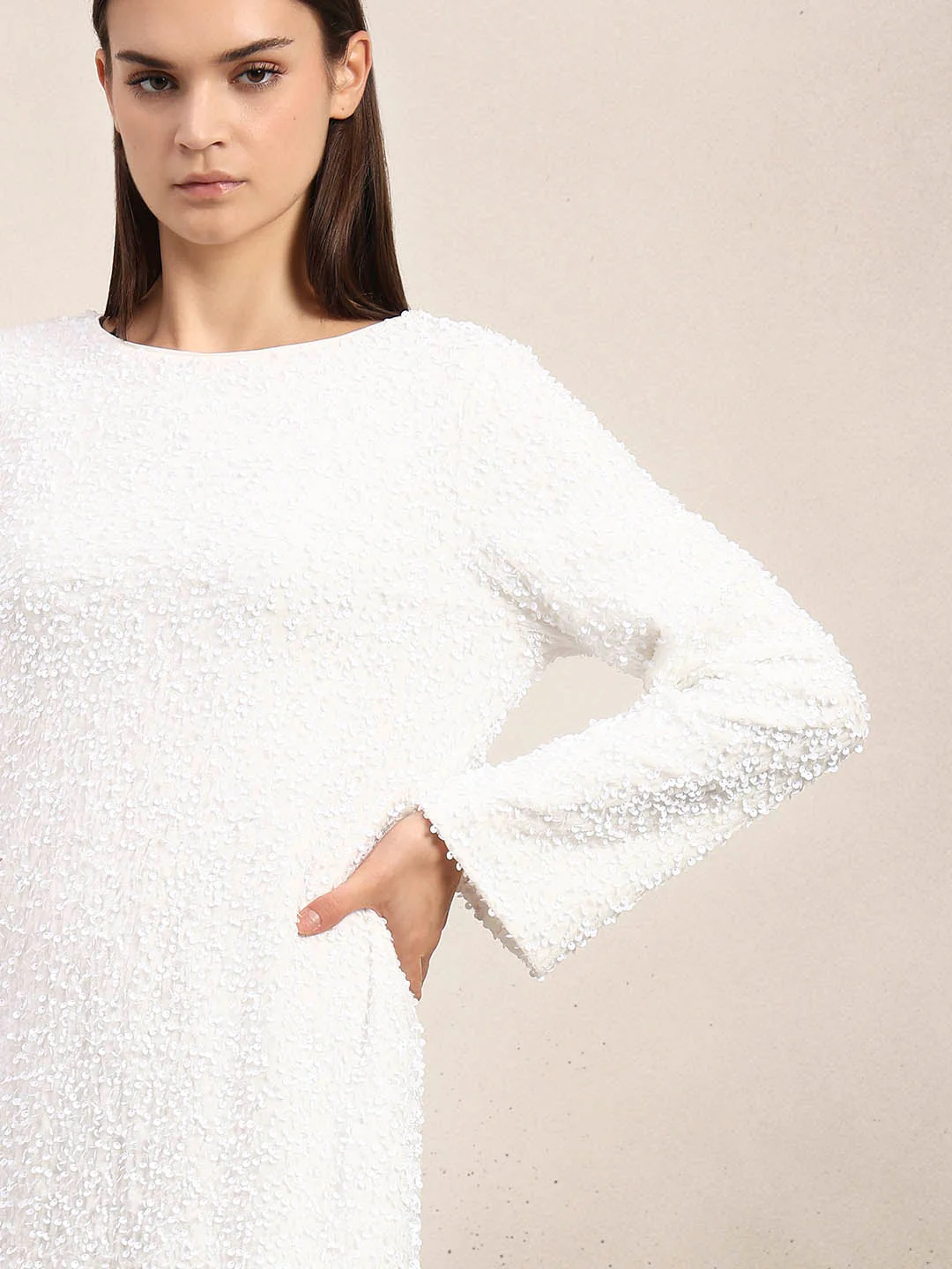 Textured Mini Dress - Image 6
