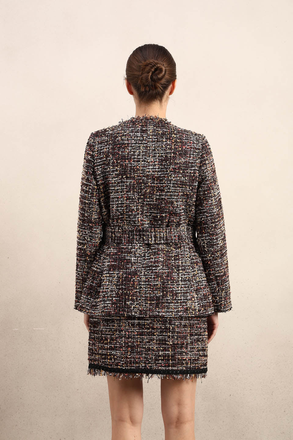 Tweed Wrap Blazer - Image 10