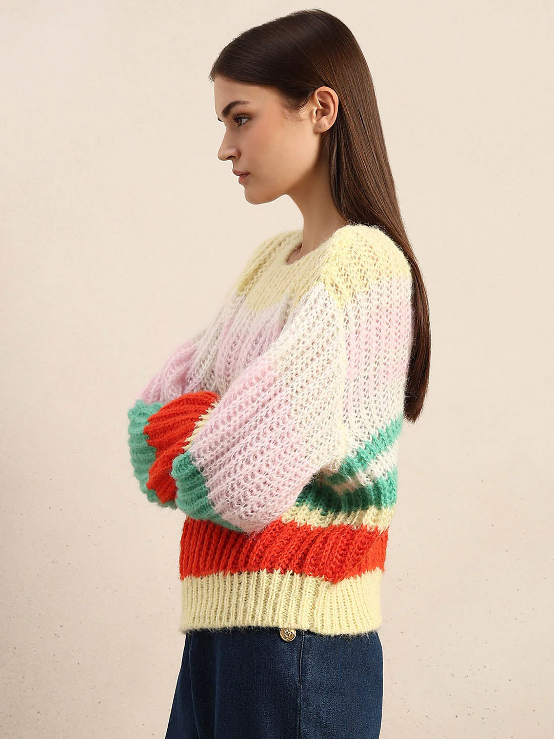 Multi-Colour Boatneck SWEATER - Image 3