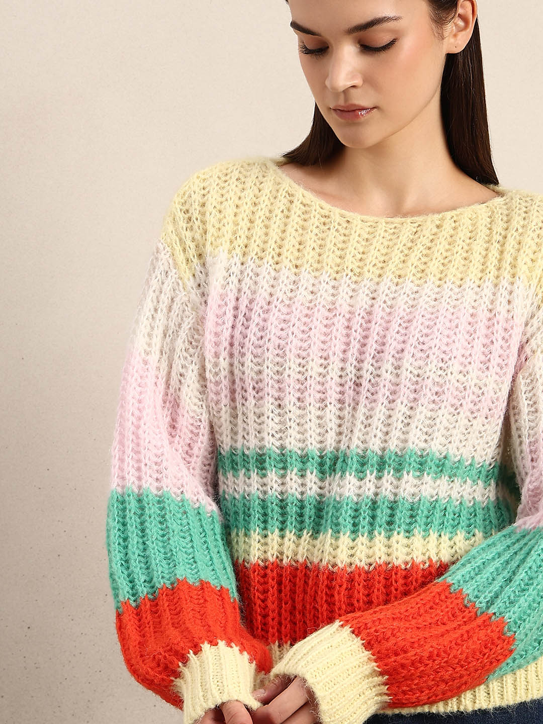 Multi-Colour Boatneck SWEATER - Image 6