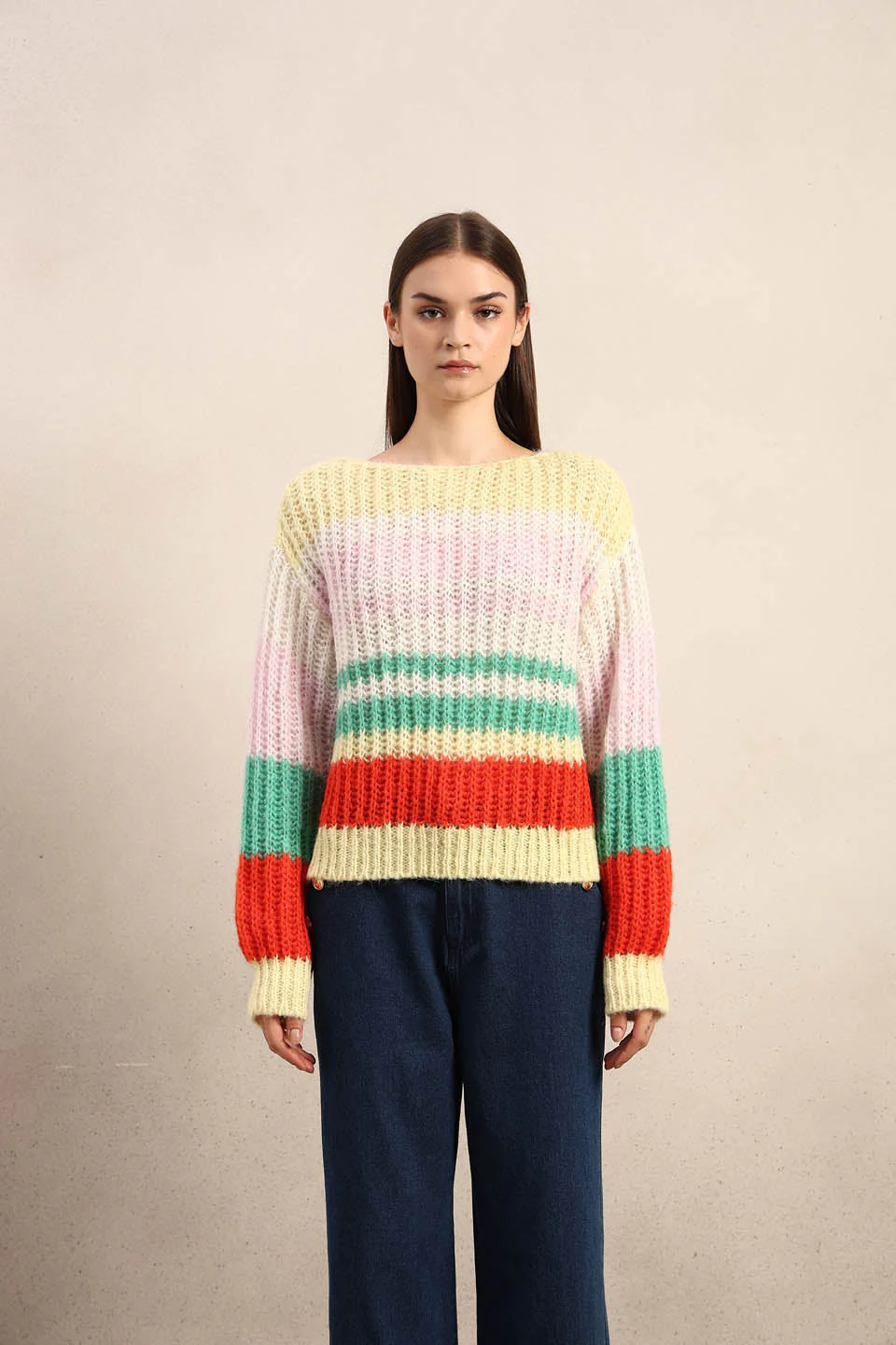 Multi-Colour Boatneck SWEATER - Image 9