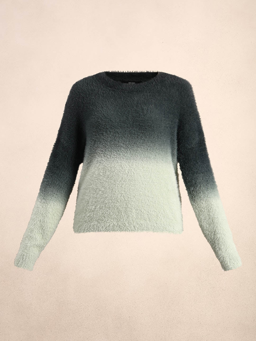 Green Gradient Fuzzy Sweater - Image 7
