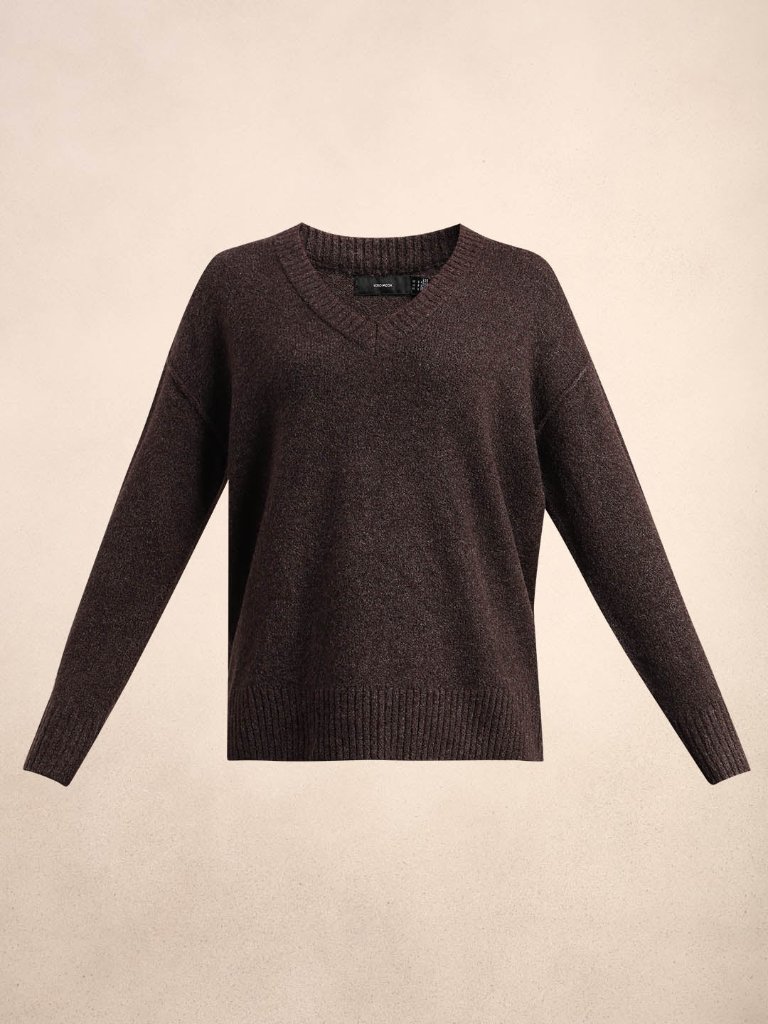 Deep Brown V-Neck Pullover - Image 7