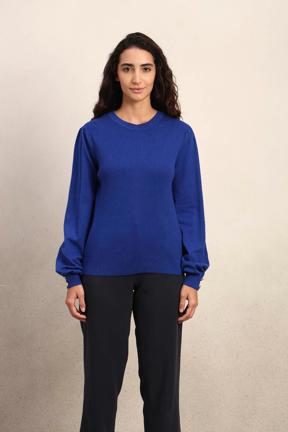 Royal Blue O-Neck Pullover - Image 9