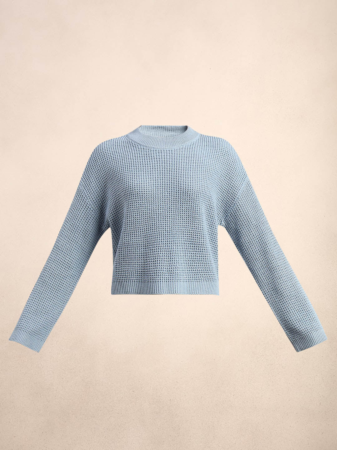 Light Blue Round Neck Pullover - Image 7
