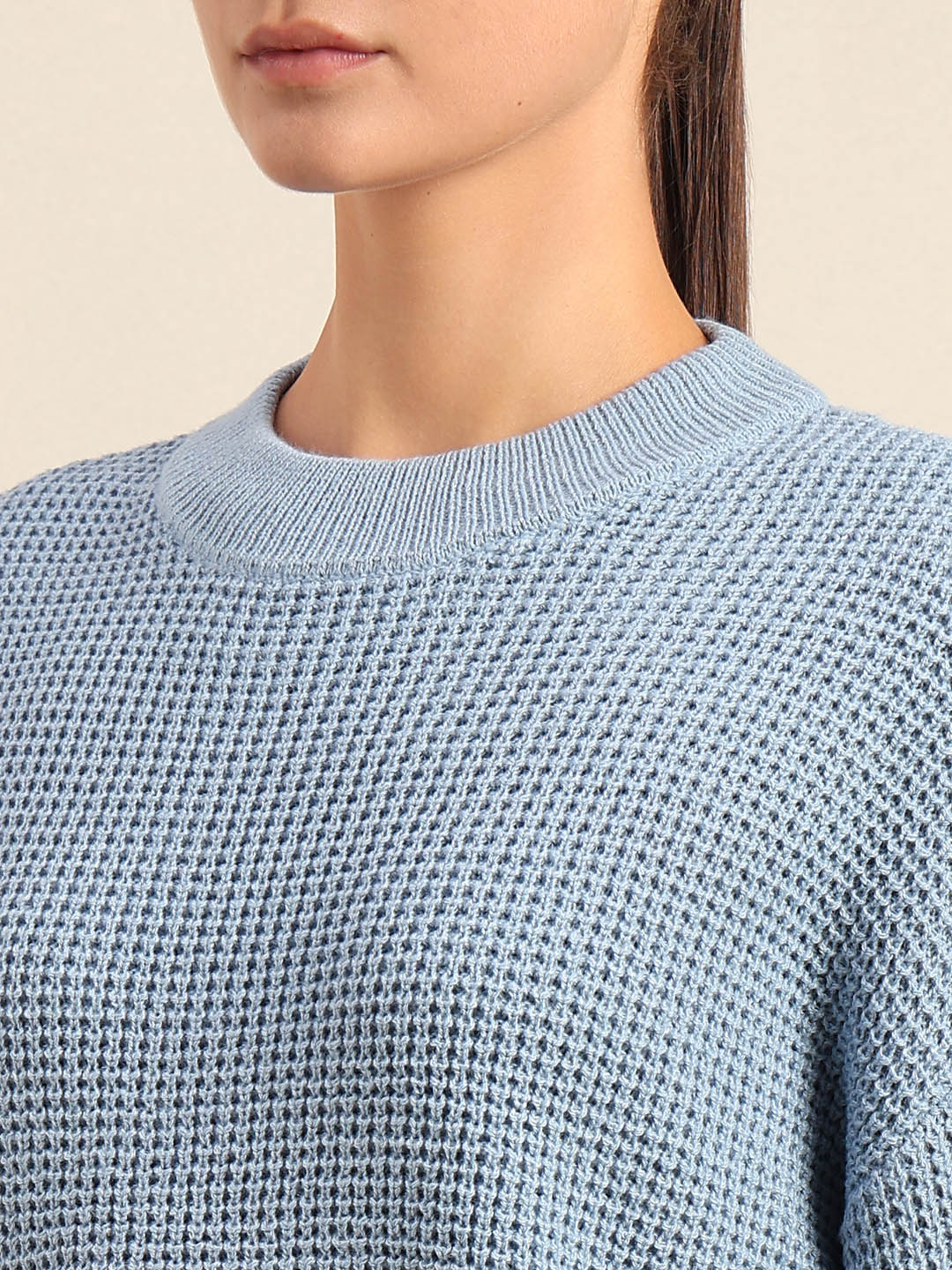 Light Blue Round Neck Pullover - Image 8