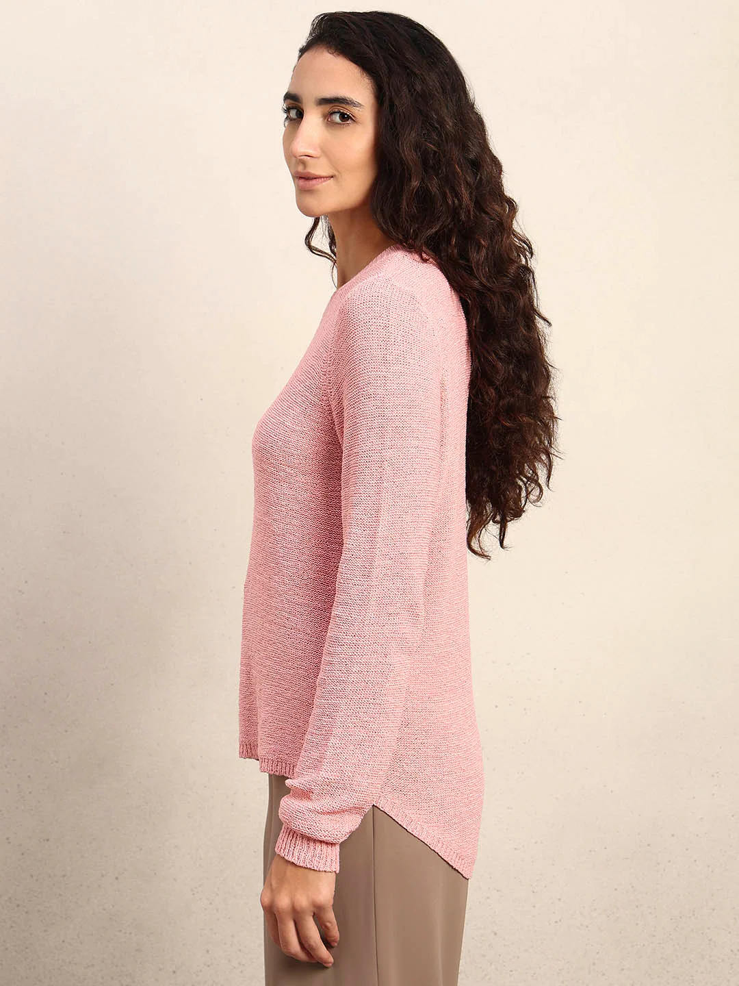 Pink Knitted Pullover - Image 3