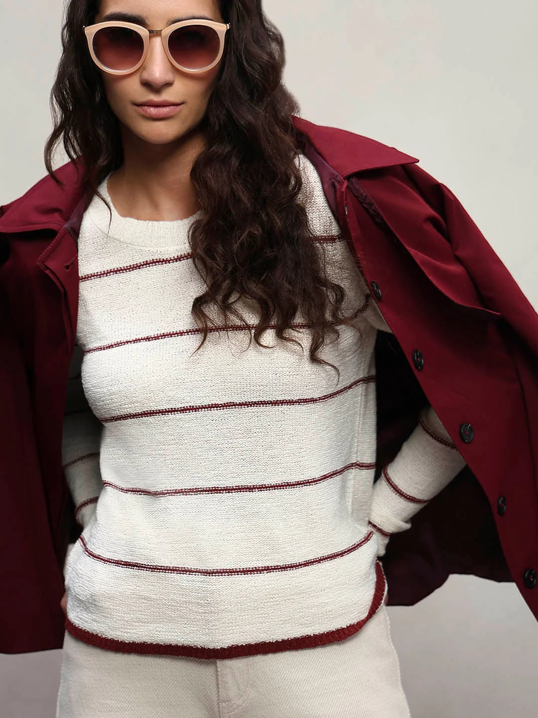 Striped Knitted Pullover