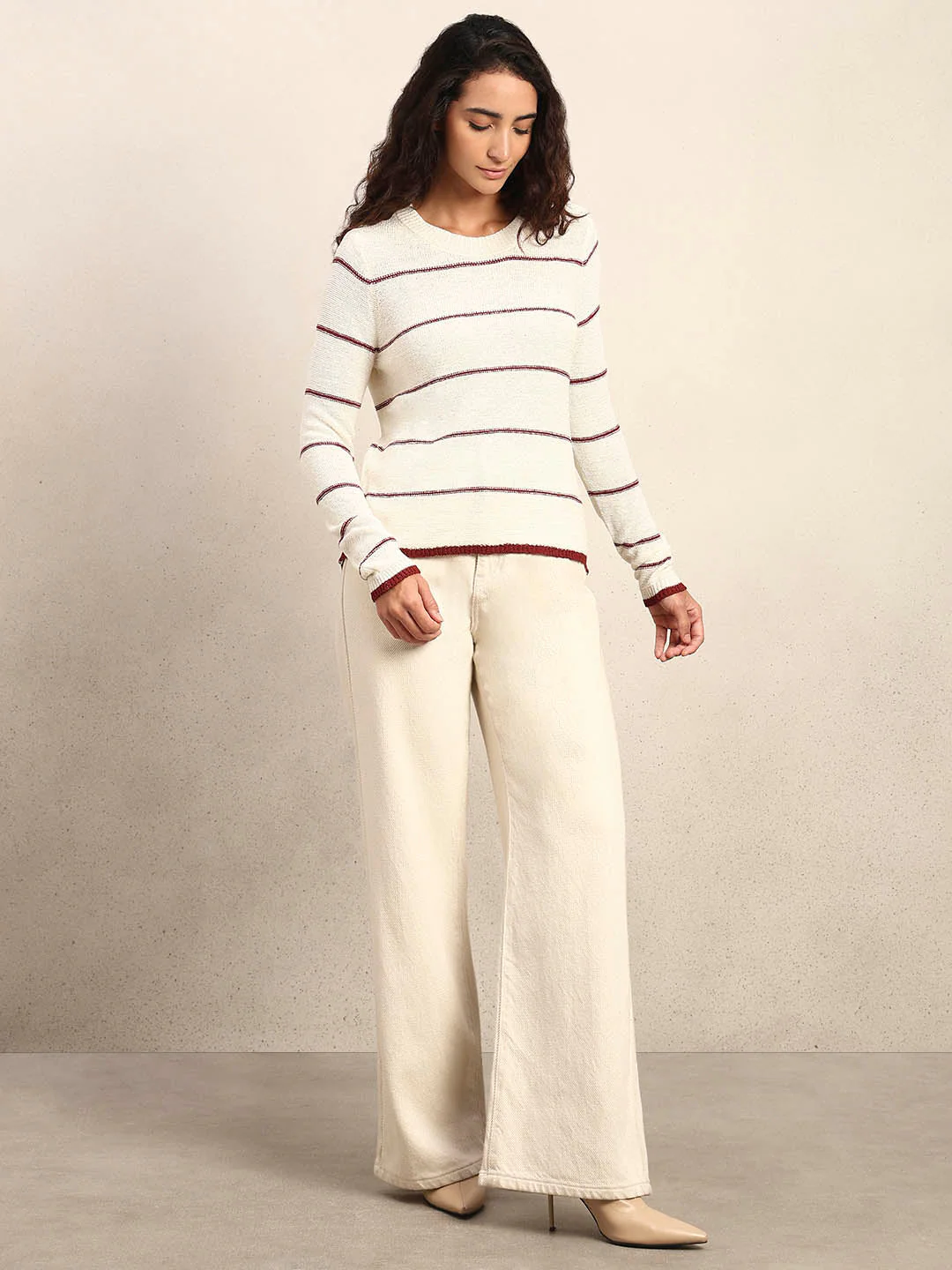 Striped Knitted Pullover - Image 5