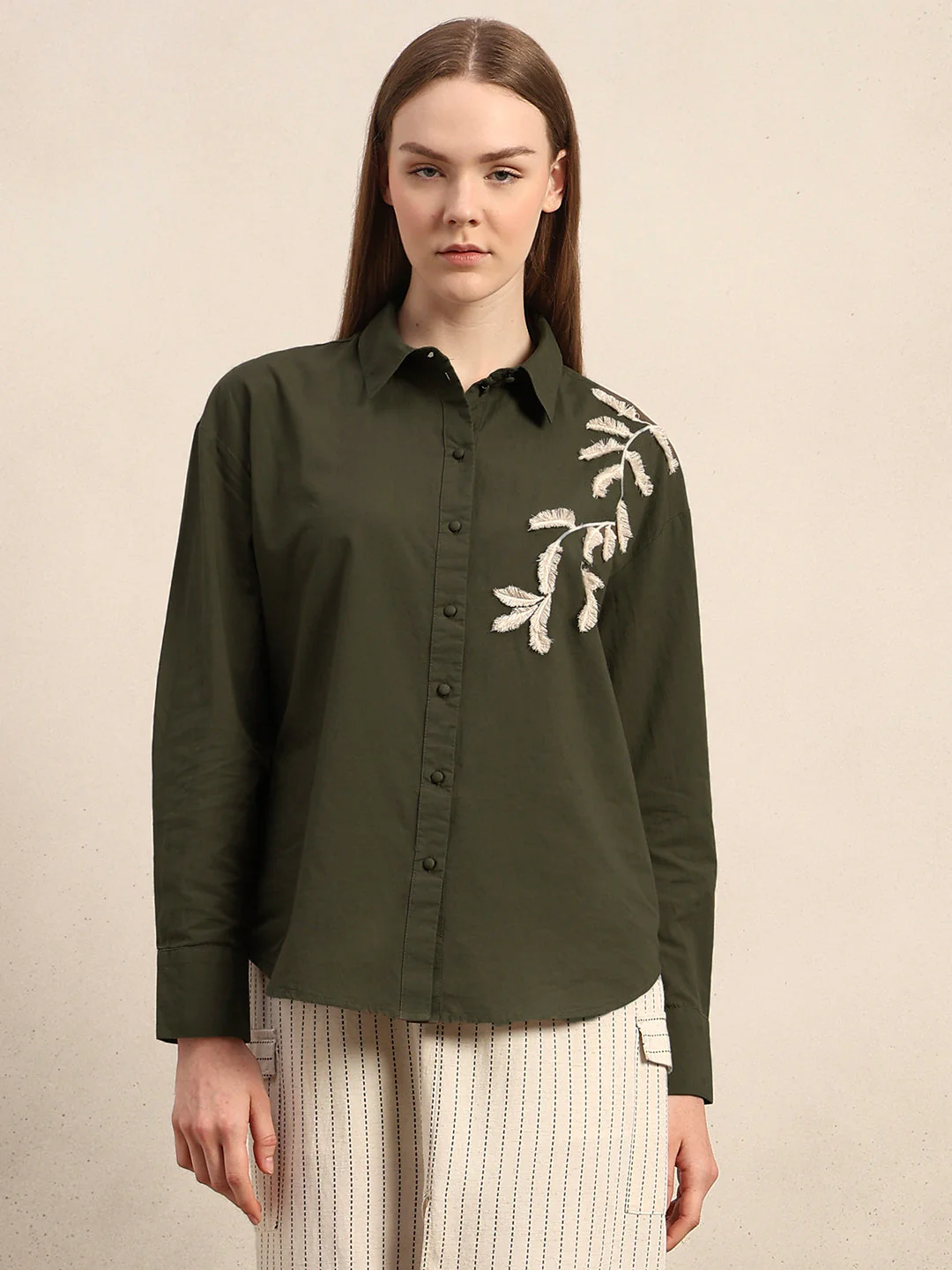 Organic Cotton Embroidered Shirt - Image 2